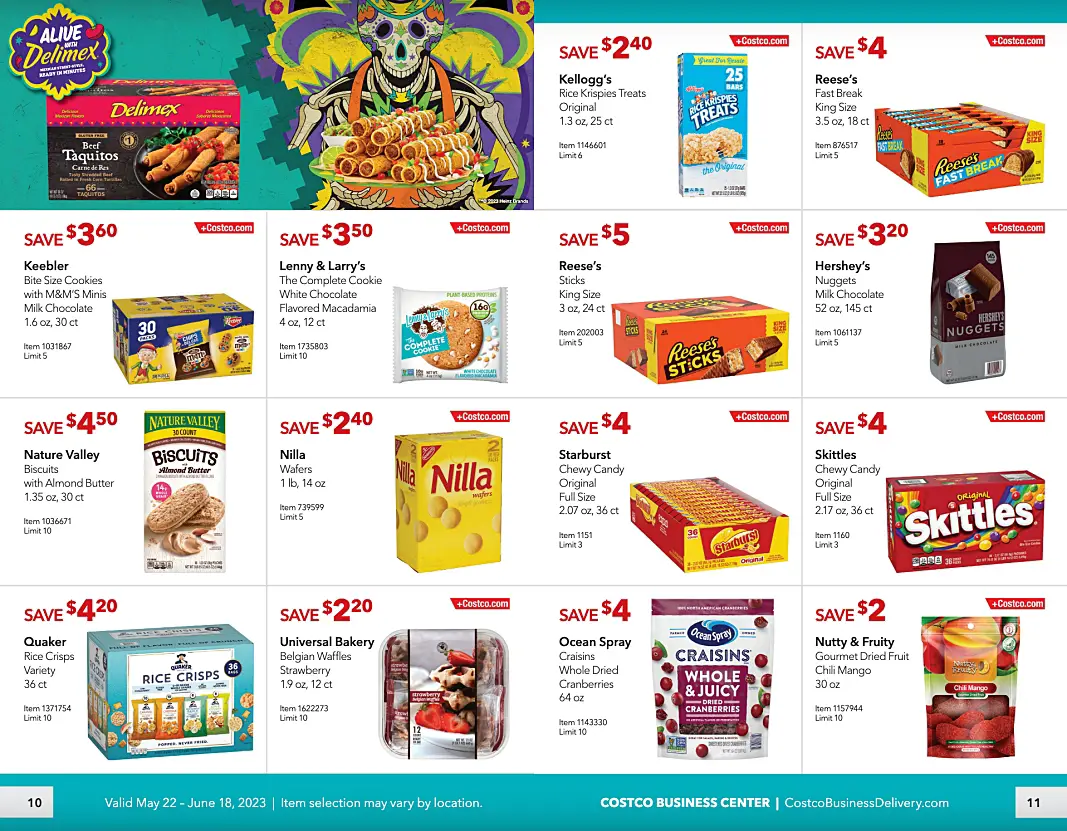 Costco Business Center Coupon Book MAY JUNE 2023 | Pages 10 and 11