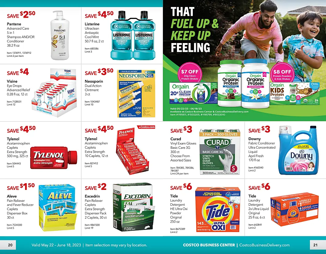 Costco Business Center Coupon Book MAY JUNE 2023 | Pages 20 and 21