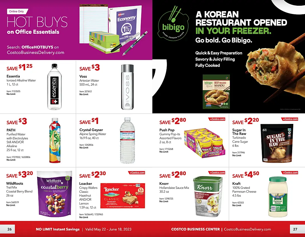 Costco Business Center Coupon Book MAY JUNE 2023 | Pages 26 and 27