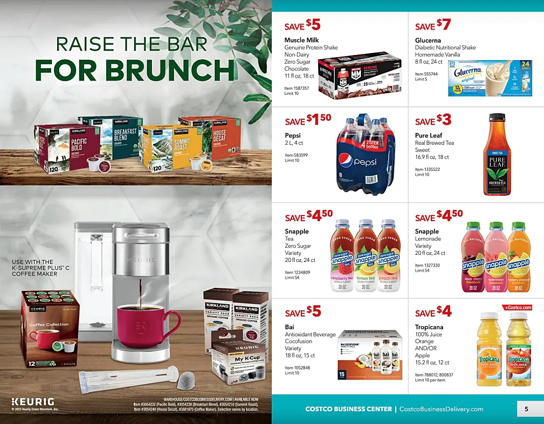 Costco Business Center Coupon Book MAY JUNE 2023 | Pages 4 and 5