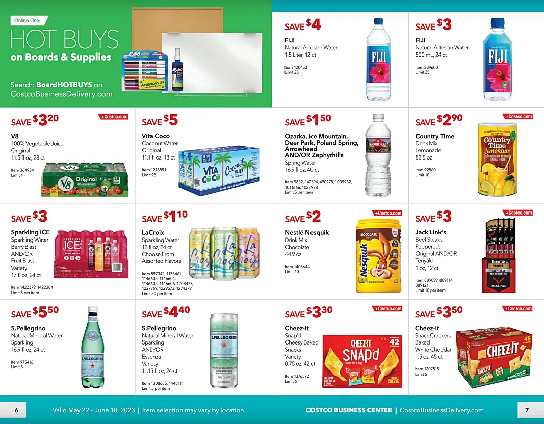 Costco Business Center Coupon Book MAY JUNE 2023 | Pages 6 and 7