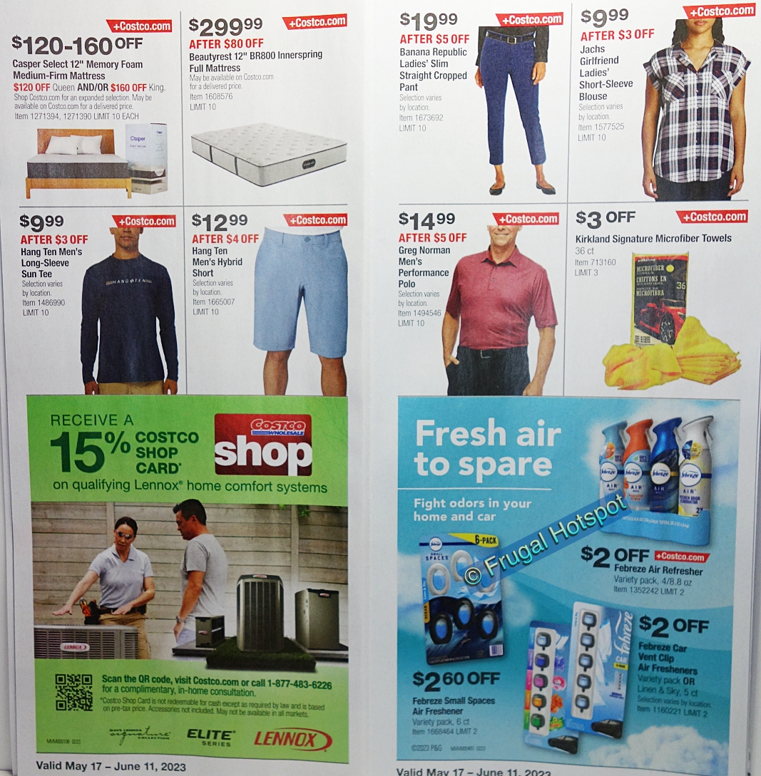 Costco Coupon Book MAY JUNE 2023 | Pages 12 and 13