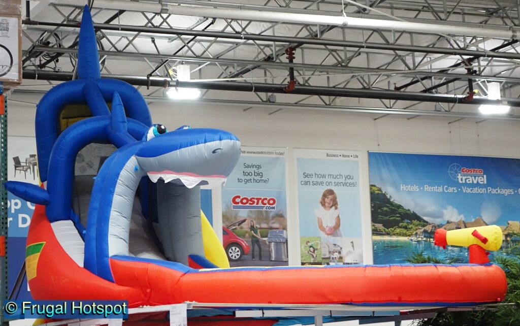 Happy Hop Shark Cave Adventure Inflatable Water Slide Costco Sale!