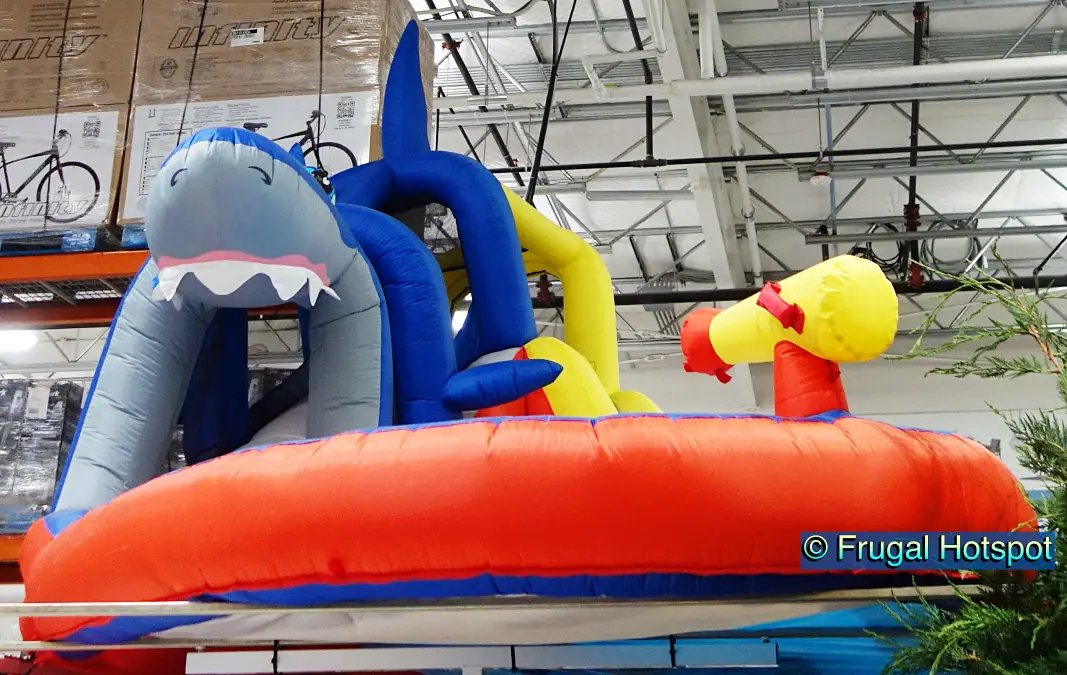 Happy Hop Shark Cave Adventure Inflatable Waterpark | Costco 2621039 | Front view