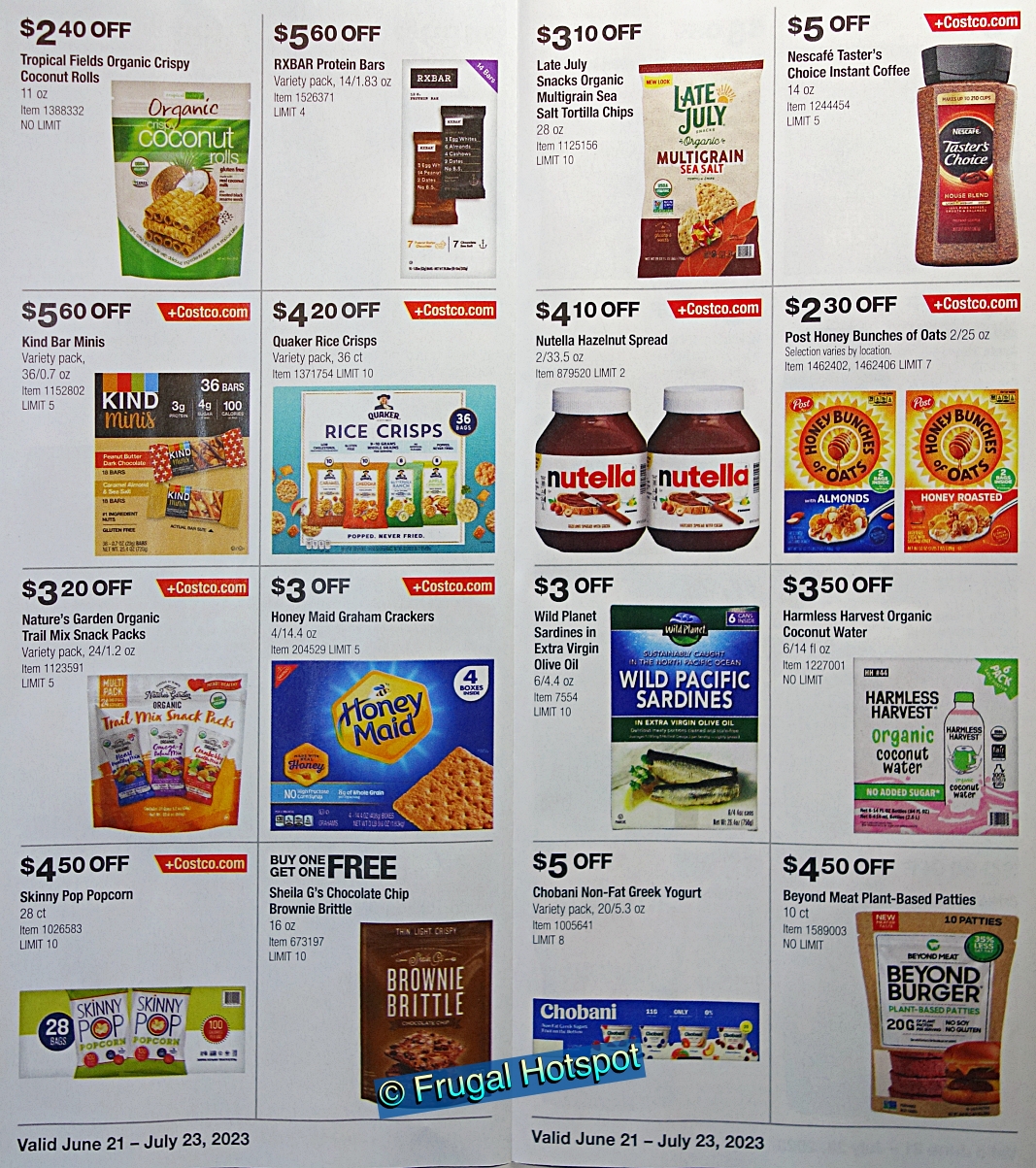 Costco Coupon Book JUNE JULY 2023 | P 16 and 17