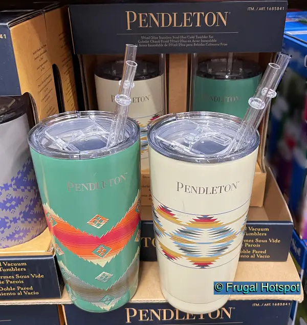 Pendleton Tumblers Cups Set Of 2 NEW 20 oz Double Wall Vacuum