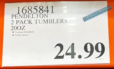 Pendleton Double Wall Vacuum Insulated Tumblers | Costco Price | Item 1685841