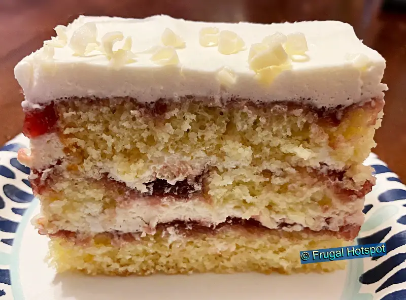 Slice of Kirkland Signature Strawberries and Cream Bar Cake | Costco 1732188