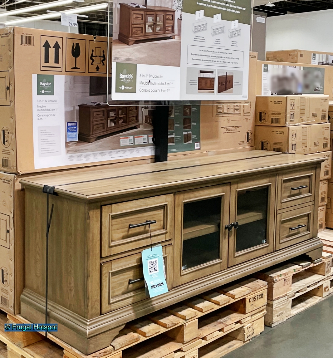 Bayside Furnishings Colton 72 inch TV Console | Costco Display