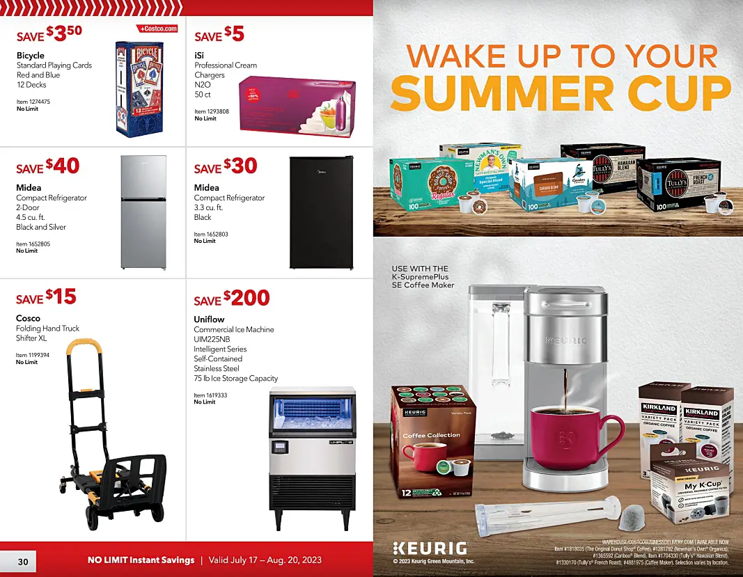 Costco Business Center Coupon Book JULY AUGUST 2023 | P 30 and 31