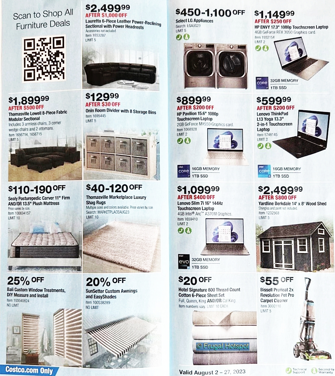 Costco Coupon Book AUGUST 2023 | Pages 14 and 15
