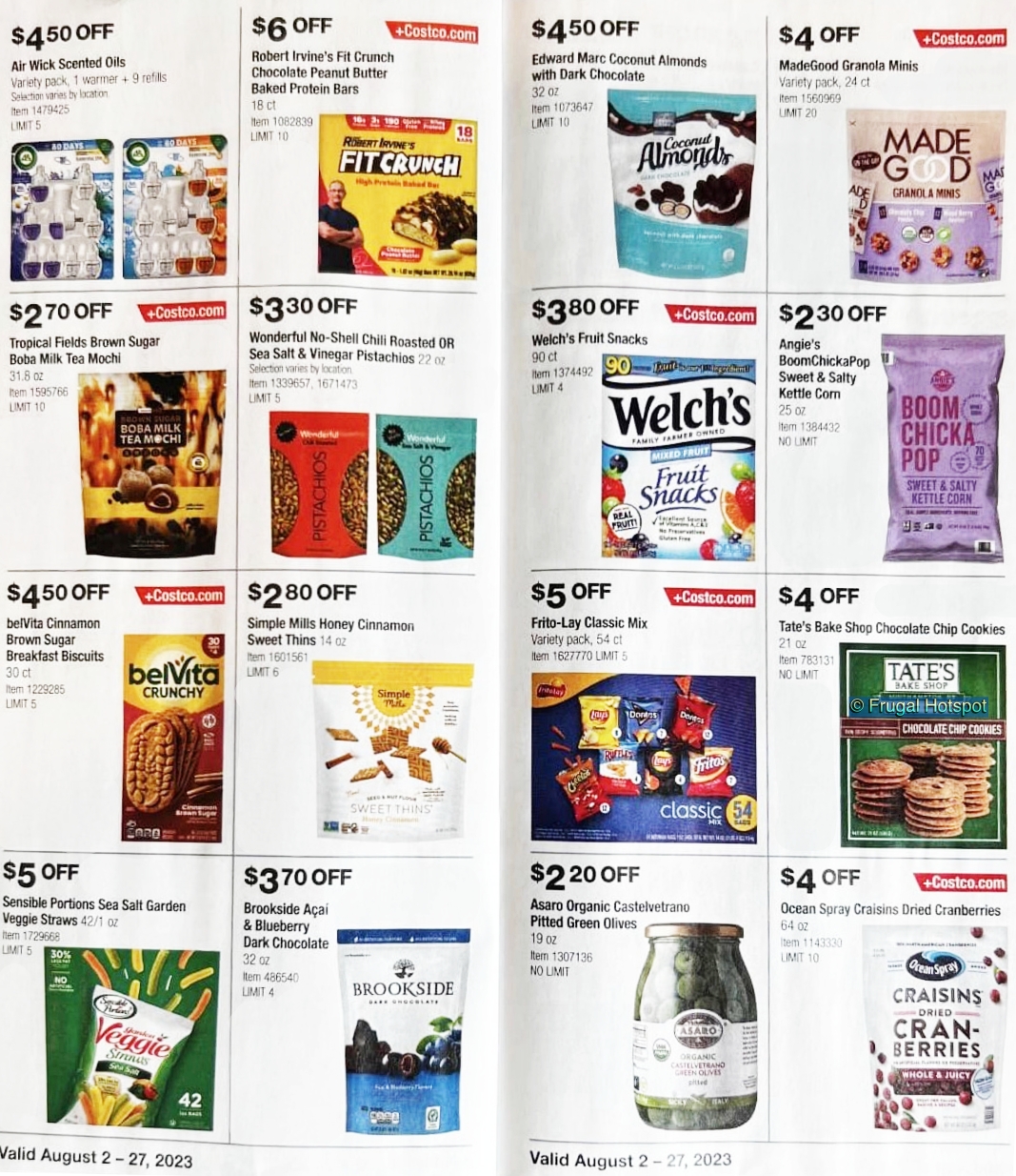 Costco Coupon Book AUGUST 2023 | Pages 16 and 17