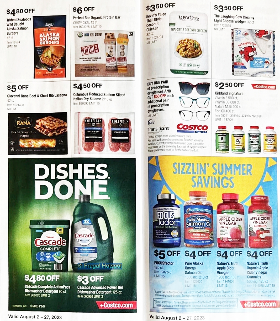 Costco Coupon Book AUGUST 2023 | Pages 20 and 21