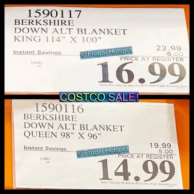 Berkshire Life Reversible Down Alternative Blanket | Costco Sale Price