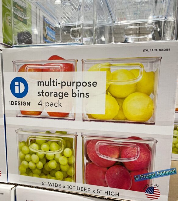 iDesign Storage Bins 4Pack Costco Sale! Frugal Hotspot