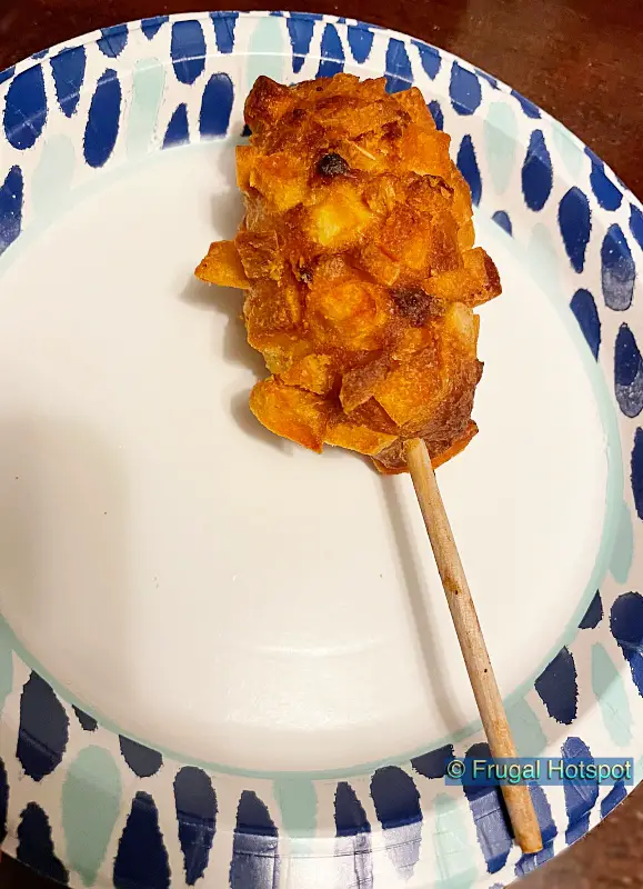 1 cooked corn dog | Han Chef Korean Cuisine Korean-Style Crispy Potato Corn Dogs by Kim's Choice Food