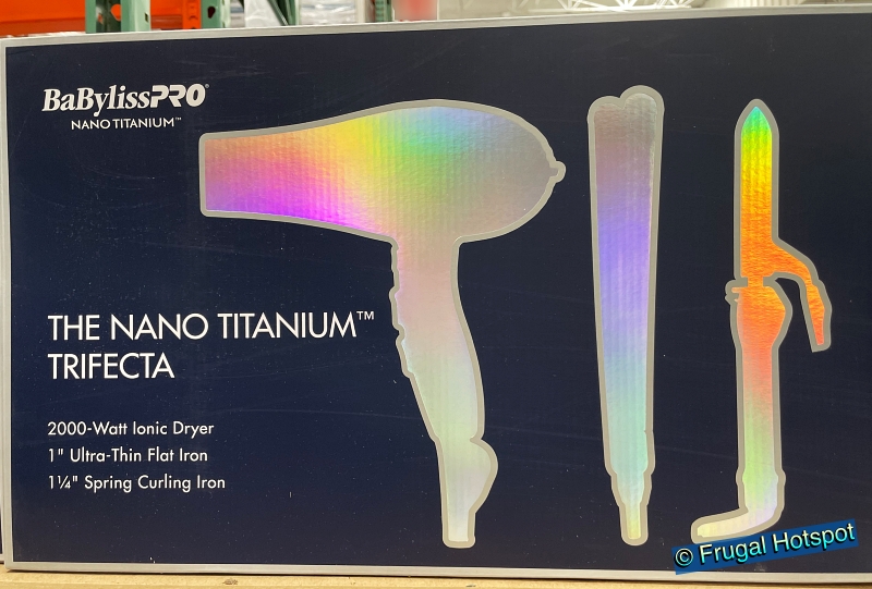 BaBylissPRO Nano Titanium Trifecta (Dryer, Flat Iron & Curling Iron) | Costco 2229547