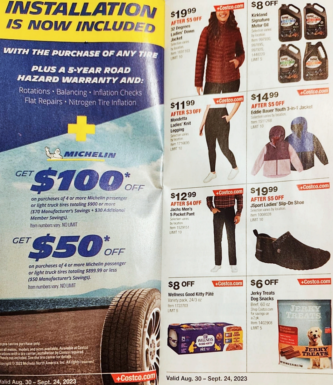 Costco Coupon Book SEPTEMBER 2023 | P 16 and 17