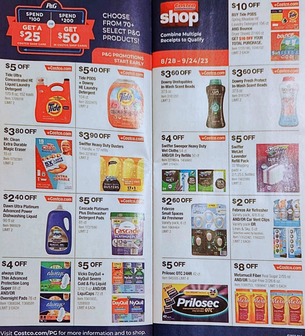 Costco Coupon Book SEPTEMBER 2023 | P 4 and 5