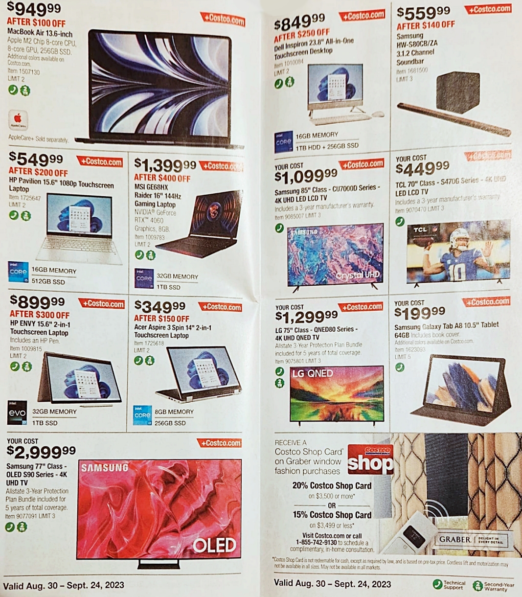 Costco Coupon Book SEPTEMBER 2023 | P 8 and 9