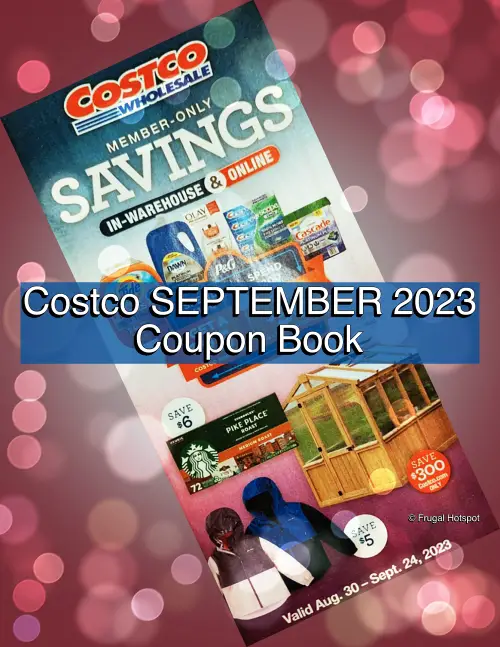 Costco September 2023 Coupon Book Cover