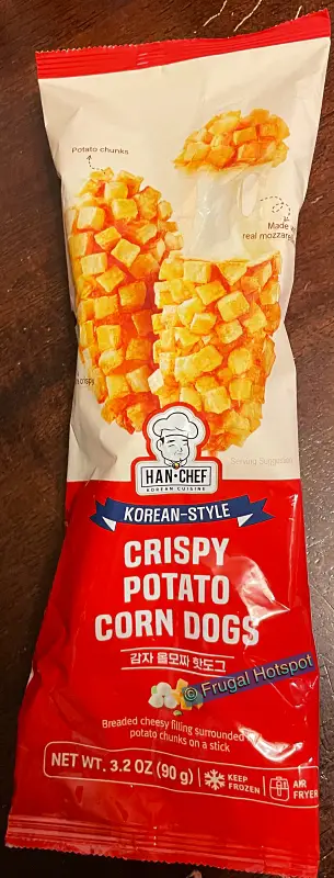 Individually wrapped | Han Chef Korean Cuisine Korean-Style Crispy Potato Corn Dogs | Costco 1737923