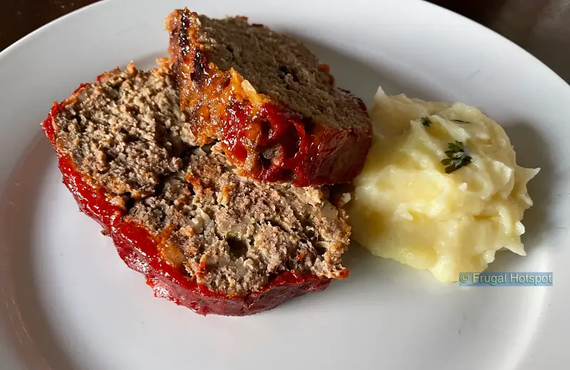 Plate of KS meatloaf and mashed potatoes | Costco 30783