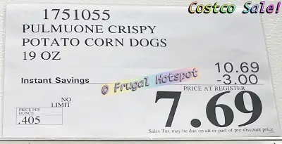 Pulmuone Crispy Potato Corn Dogs Korean Style | Costco Sale Price