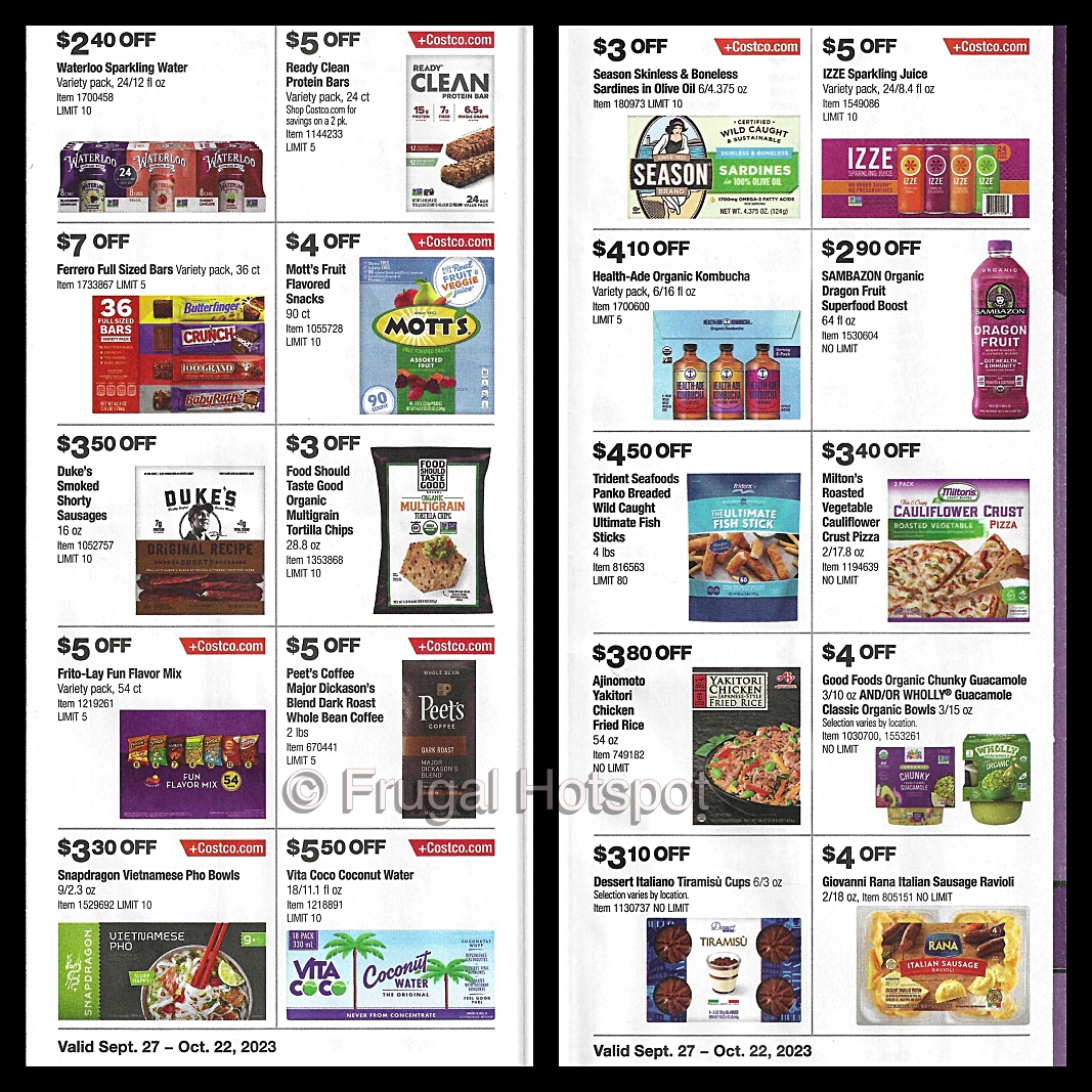 Costco Coupon Book OCTOBER 2023 | P 16 and 17