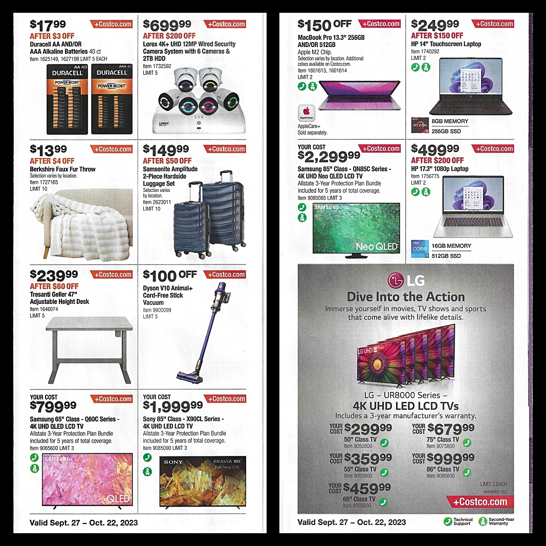 Costco Coupon Book OCTOBER 2023 | P 6 and 7