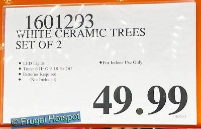 Costco Price | Mullally White Ceramic Christmas Tree Set | Item 1601293