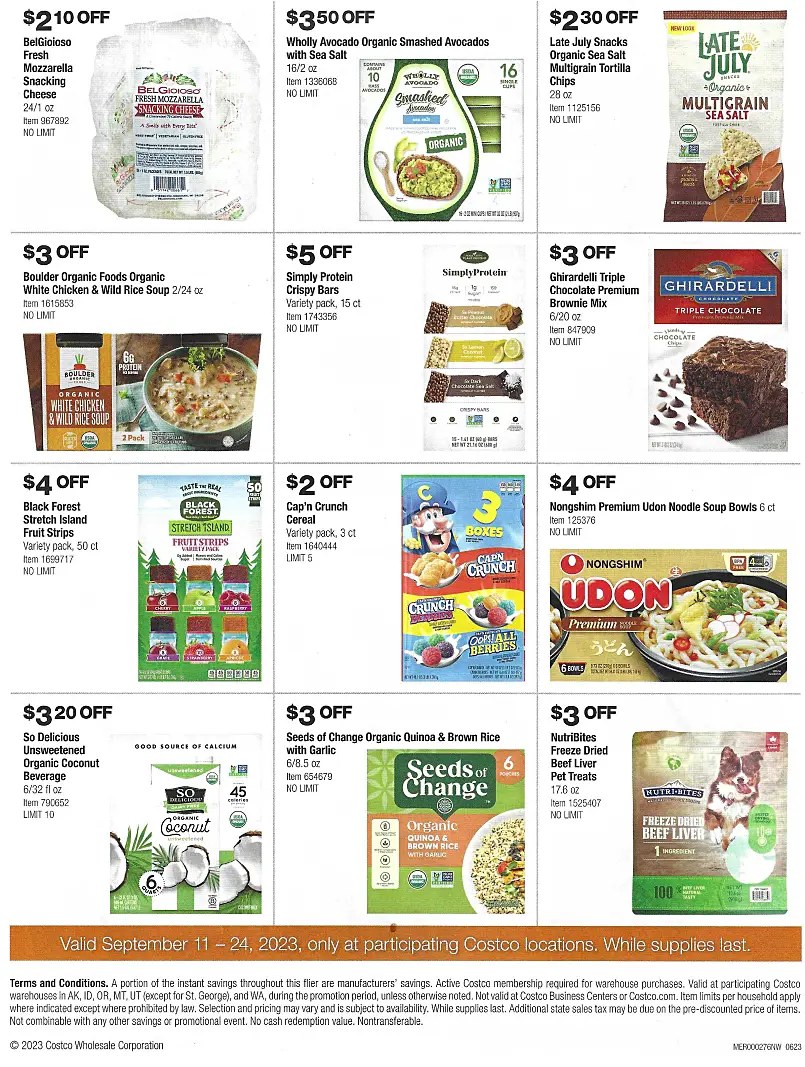 Fall Sale Costco Pacific Northwest Stores | September 11 through 24 | P4