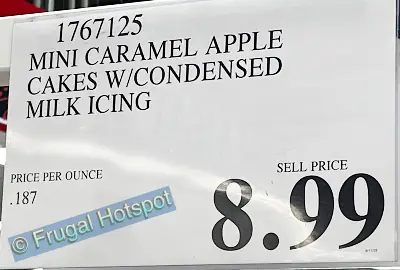 Kirkland Signature Caramel Apple Mini Cakes | Costco Price | Item 1767125