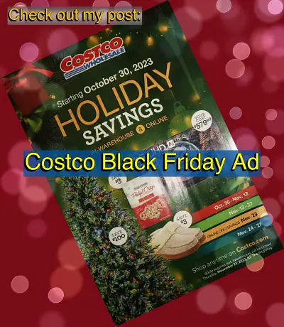 Costco Black Friday Ad 2023 Cover | Check out my post
