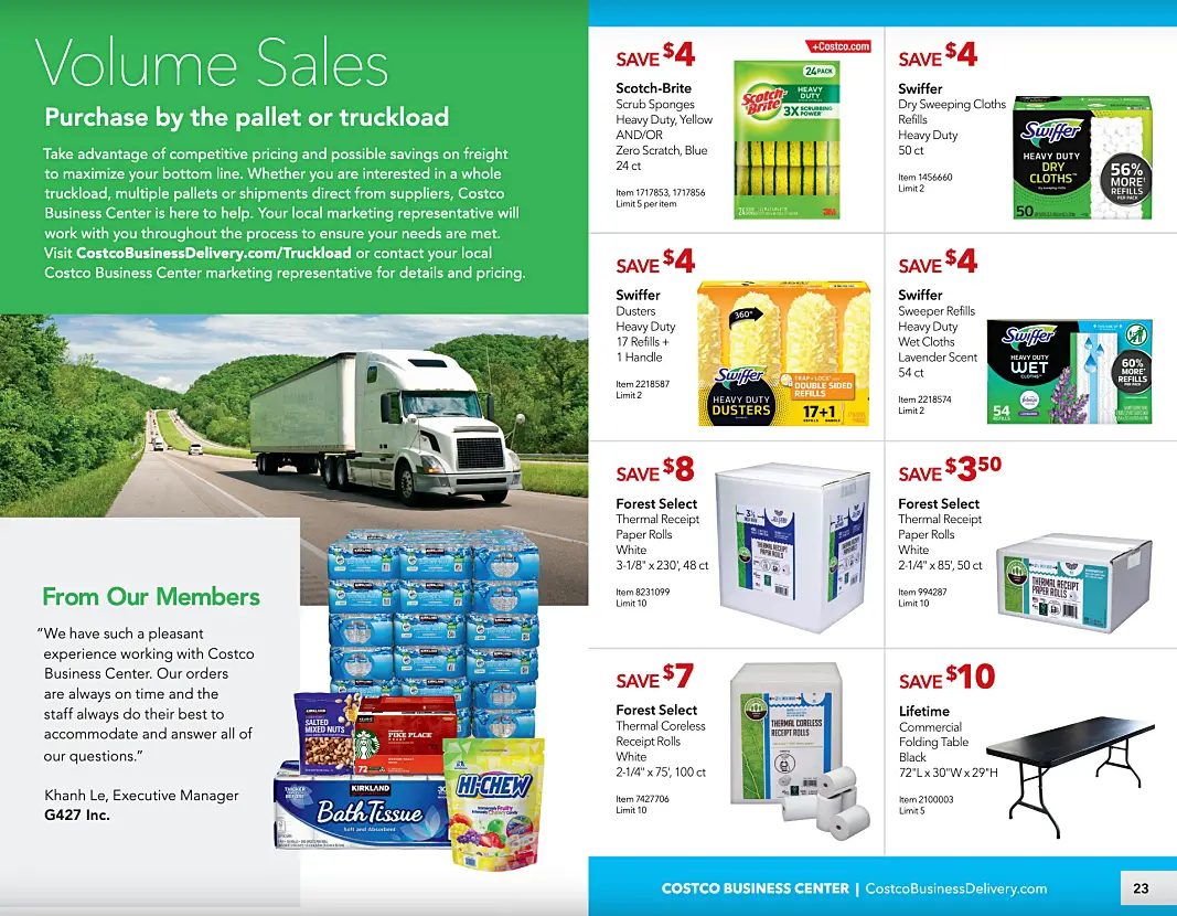 Costco Business Center Coupon Book OCTOBER NOVEMBER 2023 | P 22 and 23