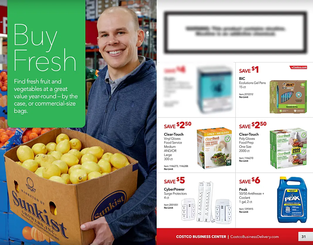 Costco Business Center Coupon Book OCTOBER NOVEMBER 2023 | P 30 and 31