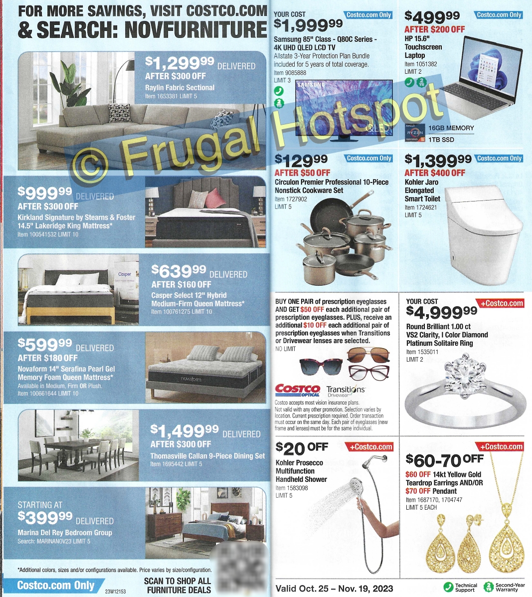 Costco Coupon Book NOVEMBER 2023 | P 14 and 15