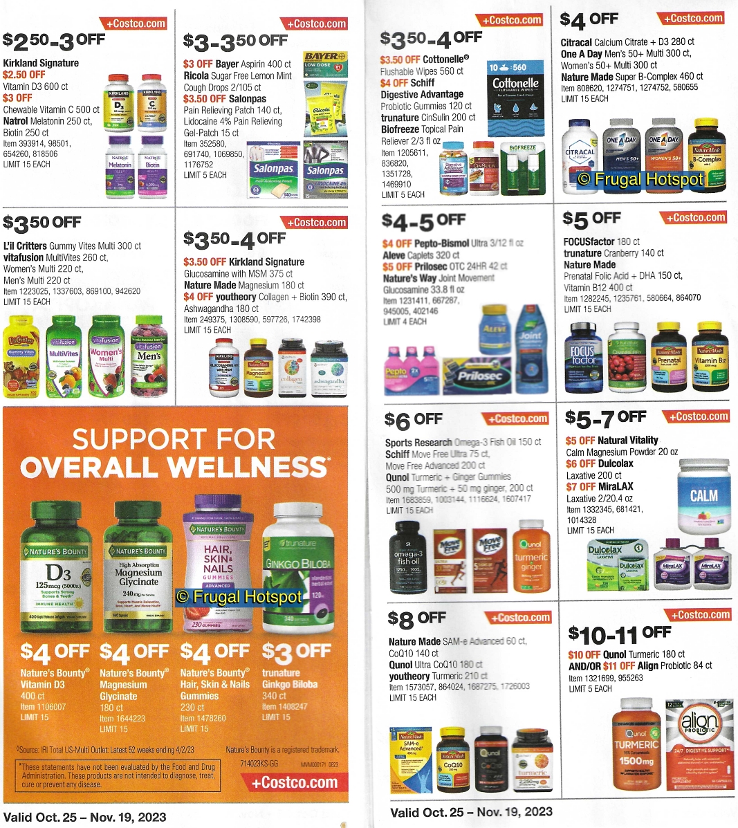 Costco Coupon Book NOVEMBER 2023 | Pg 20 and 21