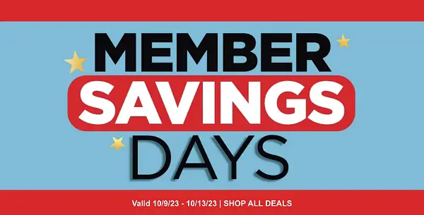 Costco Member Savings Days Oct 2023