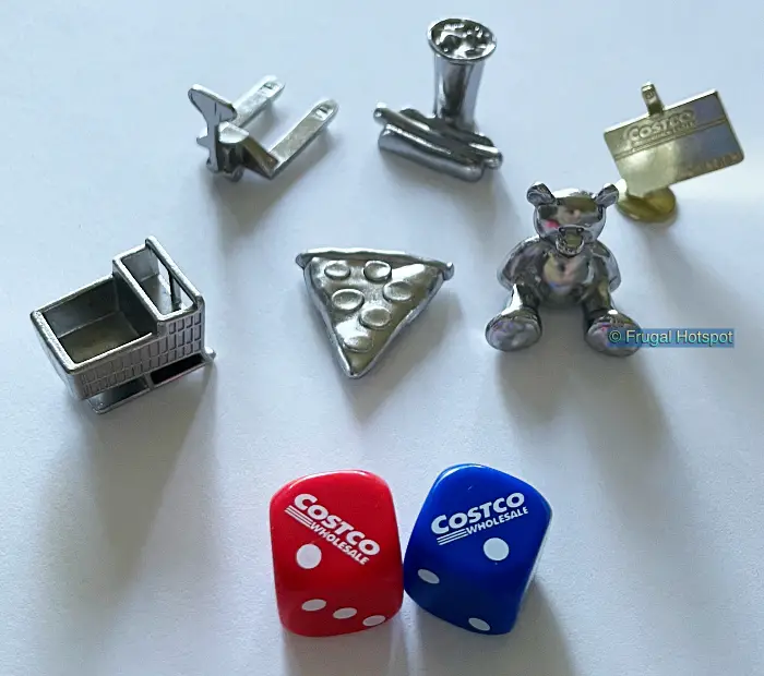 Costco Monopoly Board Game | Dice and Game piece tokens