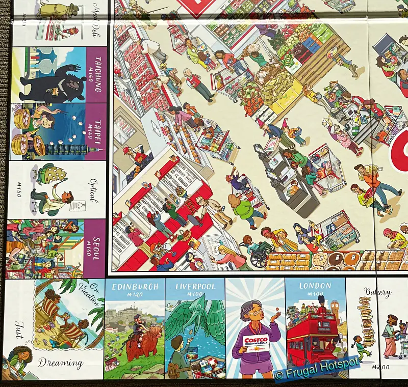 Costco Monopoly gameboard | Quadrant 2