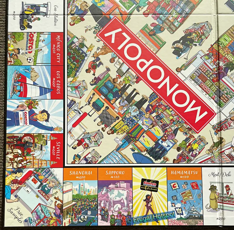 Costco Monopoly gameboard | Quadrant 3