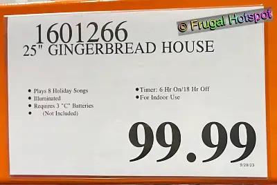 Gingerbread House | Costco Price | Item 1601266