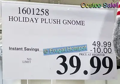 Holiday Gnome with Adjustable Height | Costco Sale Price | Item 1032625