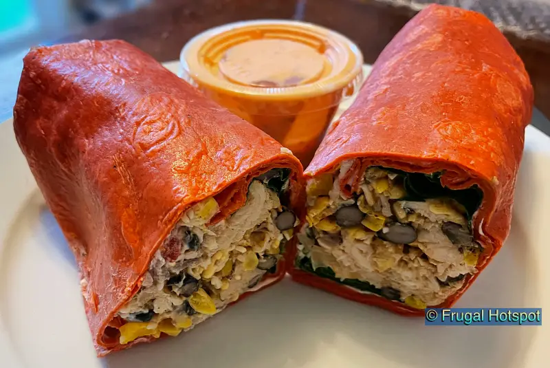 Kirkland Signature Southwest Wrap with Rotisserie Chicken on a Plate | Costco Item 29433