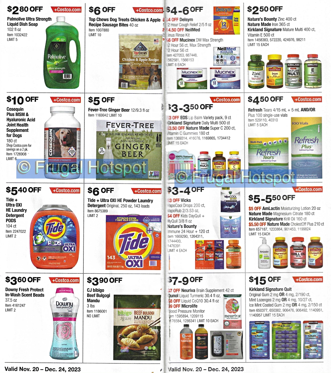 Costco Coupon Book DECEMBER 2023 | P 20 and 21