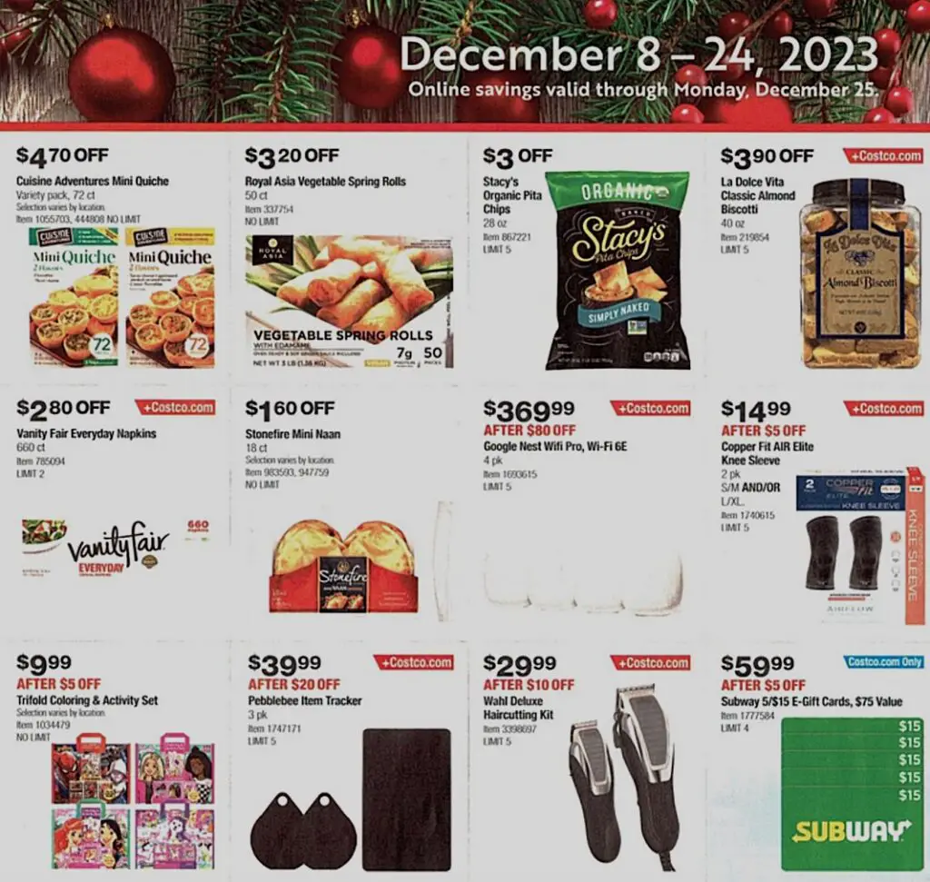 Costco Holiday Event December 2023 P4