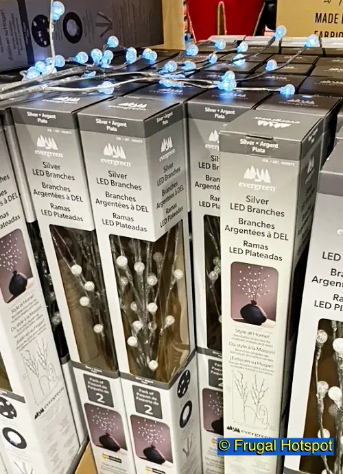 Evergreen 32 inch Silver LED Decor Branches | Costco 1630873