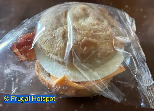 Frozen Kirkland Signature Croissant Bacon Egg and Cheese Breakfast Sandwich | Costco Item 1748763
