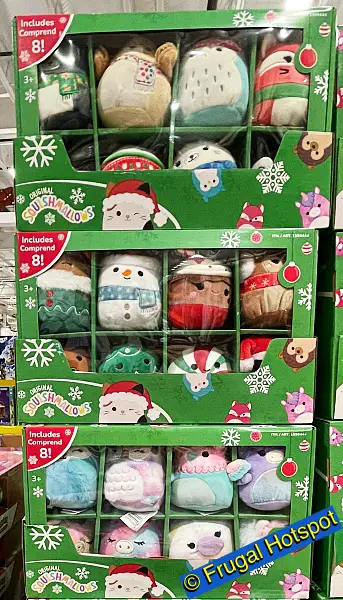 Squishmallows 4 Mini Ornaments 8 pack assortment | Costco 1598444